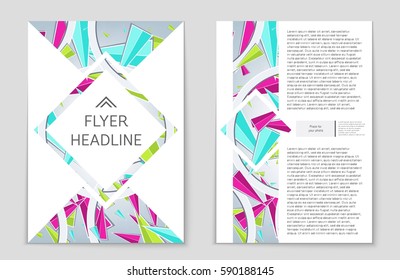 Abstract vector layout background set. For art template design, list, front page, mockup brochure theme style, banner, idea, cover, booklet, print, flyer, book, blank, card, ad, sign, sheet,, a4.