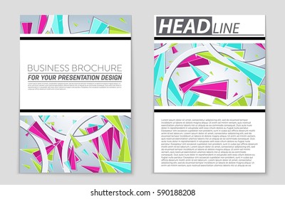 Abstract vector layout background set. For art template design, list, front page, mockup brochure theme style, banner, idea, cover, booklet, print, flyer, book, blank, card, ad, sign, sheet,, a4.