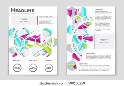 Abstract vector layout background set. For art template design, list, front page, mockup brochure theme style, banner, idea, cover, booklet, print, flyer, book, blank, card, ad, sign, sheet,, a4.