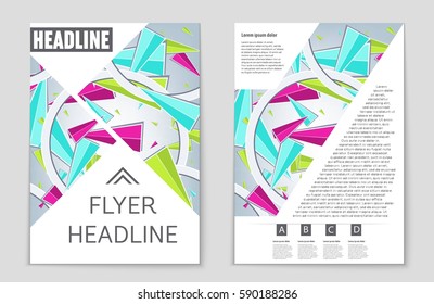 Abstract vector layout background set. For art template design, list, front page, mockup brochure theme style, banner, idea, cover, booklet, print, flyer, book, blank, card, ad, sign, sheet,, a4.