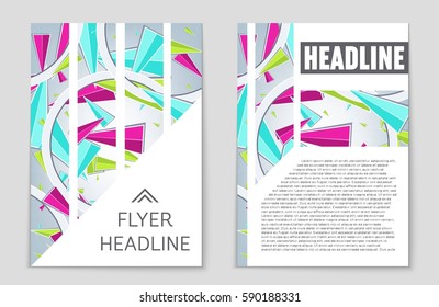 Abstract vector layout background set. For art template design, list, front page, mockup brochure theme style, banner, idea, cover, booklet, print, flyer, book, blank, card, ad, sign, sheet,, a4.