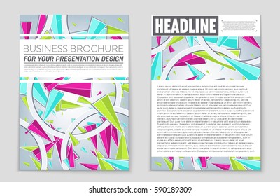 Abstract vector layout background set. For art template design, list, front page, mockup brochure theme style, banner, idea, cover, booklet, print, flyer, book, blank, card, ad, sign, sheet,, a4.