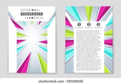 Abstract vector layout background set. For art template design, list, front page, mockup brochure theme style, banner, idea, cover, booklet, print, flyer, book, blank, card, ad, sign, sheet,, a4.