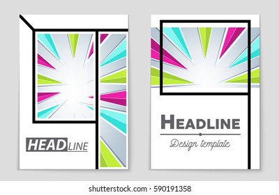 Abstract vector layout background set. For art template design, list, front page, mockup brochure theme style, banner, idea, cover, booklet, print, flyer, book, blank, card, ad, sign, sheet,, a4.