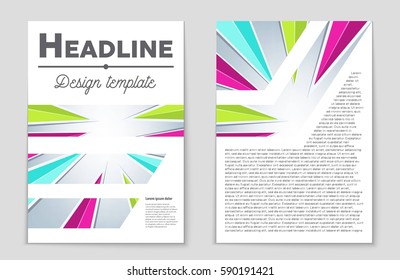 Abstract vector layout background set. For art template design, list, front page, mockup brochure theme style, banner, idea, cover, booklet, print, flyer, book, blank, card, ad, sign, sheet,, a4.