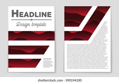 Abstract vector layout background set. For art template design, list, front page, mockup brochure theme style, banner, idea, cover, booklet, print, flyer, book, blank, card, ad, sign, sheet,, a4.