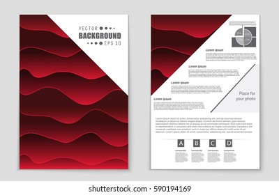 Abstract vector layout background set. For art template design, list, front page, mockup brochure theme style, banner, idea, cover, booklet, print, flyer, book, blank, card, ad, sign, sheet,, a4.