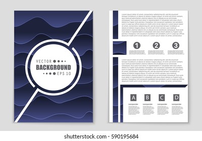 Abstract vector layout background set. For art template design, list, front page, mockup brochure theme style, banner, idea, cover, booklet, print, flyer, book, blank, card, ad, sign, sheet,, a4.