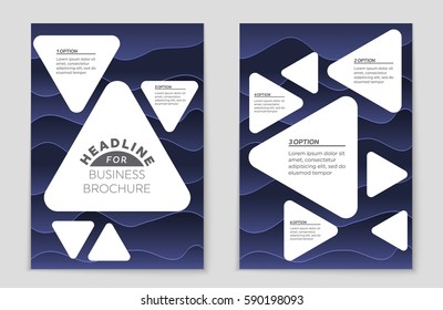 Abstract vector layout background set. For art template design, list, front page, mockup brochure theme style, banner, idea, cover, booklet, print, flyer, book, blank, card, ad, sign, sheet,, a4.