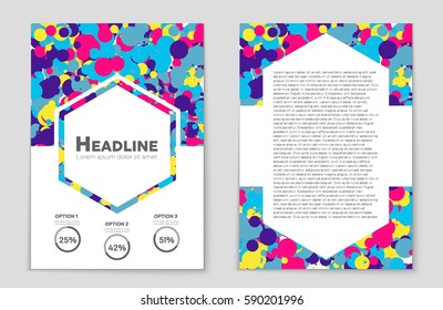 Abstract vector layout background set. For art template design, list, front page, mockup brochure theme style, banner, idea, cover, booklet, print, flyer, book, blank, card, ad, sign, sheet,, a4.