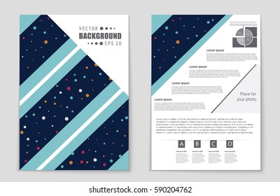 Abstract vector layout background set. For art template design, list, front page, mockup brochure theme style, banner, idea, cover, booklet, print, flyer, book, blank, card, ad, sign, sheet,, a4.