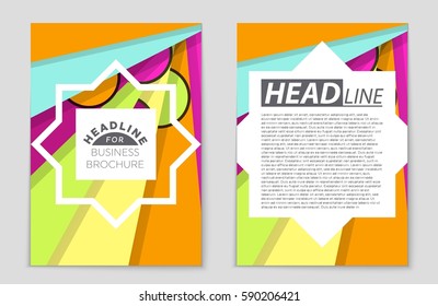 Abstract vector layout background set. For art template design, list, front page, mockup brochure theme style, banner, idea, cover, booklet, print, flyer, book, blank, card, ad, sign, sheet,, a4
