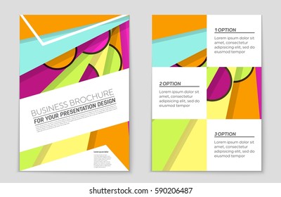 Abstract vector layout background set. For art template design, list, front page, mockup brochure theme style, banner, idea, cover, booklet, print, flyer, book, blank, card, ad, sign, sheet,, a4