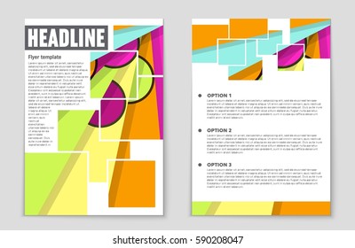 Abstract vector layout background set. For art template design, list, front page, mockup brochure theme style, banner, idea, cover, booklet, print, flyer, book, blank, card, ad, sign, sheet,, a4