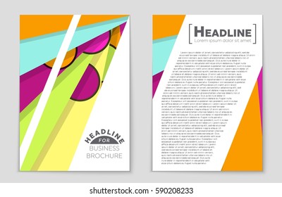 Abstract vector layout background set. For art template design, list, front page, mockup brochure theme style, banner, idea, cover, booklet, print, flyer, book, blank, card, ad, sign, sheet,, a4