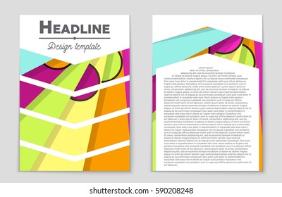 Abstract vector layout background set. For art template design, list, front page, mockup brochure theme style, banner, idea, cover, booklet, print, flyer, book, blank, card, ad, sign, sheet,, a4