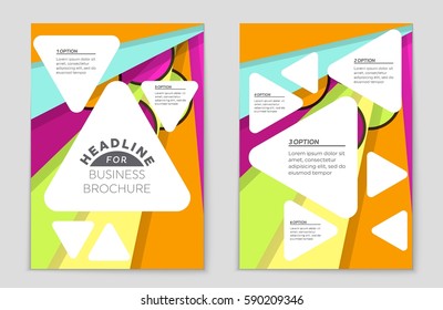 Abstract vector layout background set. For art template design, list, front page, mockup brochure theme style, banner, idea, cover, booklet, print, flyer, book, blank, card, ad, sign, sheet,, a4