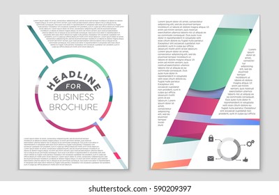 Abstract vector layout background set. For art template design, list, front page, mockup brochure theme style, banner, idea, cover, booklet, print, flyer, book, blank, card, ad, sign, sheet,, a4