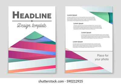 Abstract vector layout background set. For art template design, list, front page, mockup brochure theme style, banner, idea, cover, booklet, print, flyer, book, blank, card, ad, sign, sheet,, a4