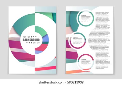 Abstract vector layout background set. For art template design, list, front page, mockup brochure theme style, banner, idea, cover, booklet, print, flyer, book, blank, card, ad, sign, sheet,, a4
