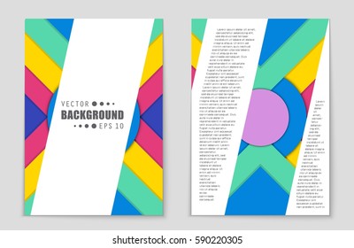 Abstract vector layout background set. For art template design, list, front page, mockup brochure theme style, banner, idea, cover, booklet, print, flyer, book, blank, card, ad, sign, sheet,, a4.