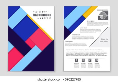 Abstract vector layout background set. For art template design, list, front page, mockup brochure theme style, banner, idea, cover, booklet, print, flyer, book, blank, card, ad, sign, sheet,, a4.