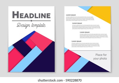 Abstract vector layout background set. For art template design, list, front page, mockup brochure theme style, banner, idea, cover, booklet, print, flyer, book, blank, card, ad, sign, sheet,, a4.