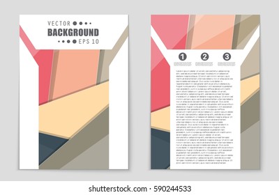 Abstract vector layout background set. For art template design, list, front page, mockup brochure theme style, banner, idea, cover, booklet, print, flyer, book, blank, card, ad, sign, sheet,, a4.