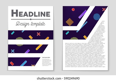 Abstract vector layout background set. For art template design, list, front page, mockup brochure theme style, banner, idea, cover, booklet, print, flyer, book, blank, card, ad, sign, sheet,, a4.