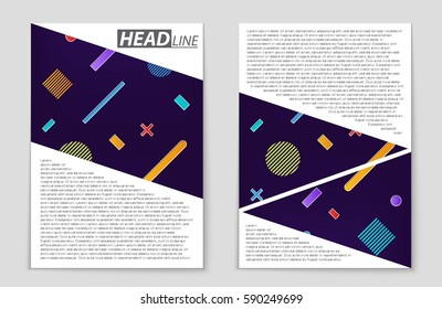 Abstract vector layout background set. For art template design, list, front page, mockup brochure theme style, banner, idea, cover, booklet, print, flyer, book, blank, card, ad, sign, sheet,, a4.