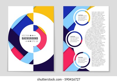 Abstract vector layout background set. For art template design, list, front page, mockup brochure theme style, banner, idea, cover, booklet, print, flyer, book, blank, card, ad, sign, sheet,, a4.