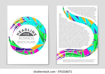 Abstract vector layout background set. For art template design, list, front page, mockup brochure theme style, banner, idea, cover, booklet, print, flyer, book, blank, card, ad, sign, sheet,, a4.