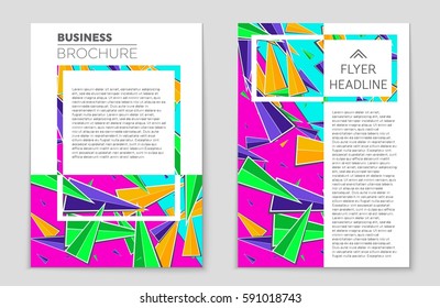 Abstract vector layout background set. For art template design, list, front page, mockup brochure theme style, banner, idea, cover, booklet, print, flyer, book, blank, card, ad, sign, sheet,, a4.