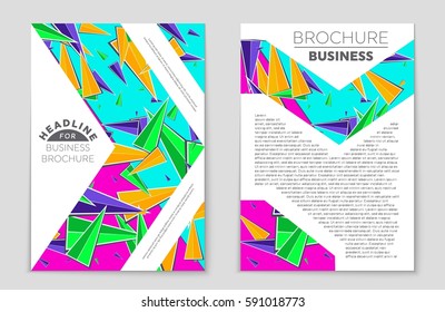Abstract vector layout background set. For art template design, list, front page, mockup brochure theme style, banner, idea, cover, booklet, print, flyer, book, blank, card, ad, sign, sheet,, a4.