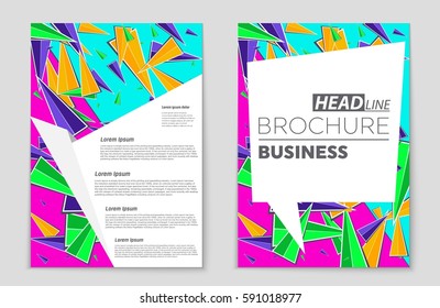 Abstract vector layout background set. For art template design, list, front page, mockup brochure theme style, banner, idea, cover, booklet, print, flyer, book, blank, card, ad, sign, sheet,, a4.