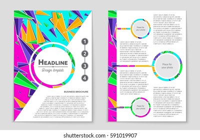 Abstract vector layout background set. For art template design, list, front page, mockup brochure theme style, banner, idea, cover, booklet, print, flyer, book, blank, card, ad, sign, sheet,, a4.