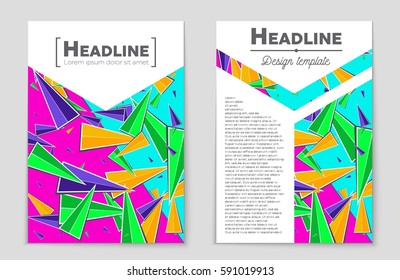 Abstract vector layout background set. For art template design, list, front page, mockup brochure theme style, banner, idea, cover, booklet, print, flyer, book, blank, card, ad, sign, sheet,, a4.