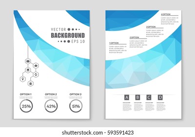 Abstract vector layout background set. For art template design, list, front page, mockup brochure theme style, banner, idea, cover, booklet, print, flyer, book, blank, card, ad, sign, sheet,, a4.