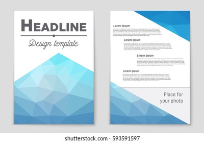 Abstract vector layout background set. For art template design, list, front page, mockup brochure theme style, banner, idea, cover, booklet, print, flyer, book, blank, card, ad, sign, sheet,, a4.