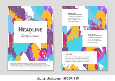 Abstract vector layout background set. For art template design, list, front page, mockup brochure theme style, banner, idea, cover, booklet, print, flyer, book, blank, card, ad, sign, sheet,, a4.