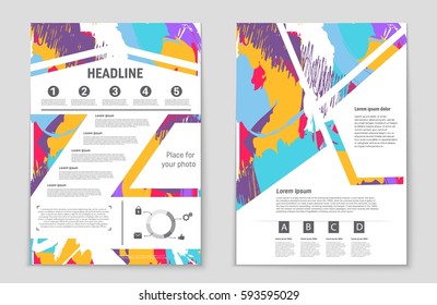 Abstract vector layout background set. For art template design, list, front page, mockup brochure theme style, banner, idea, cover, booklet, print, flyer, book, blank, card, ad, sign, sheet,, a4.