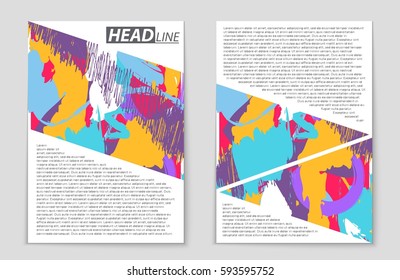 Abstract vector layout background set. For art template design, list, front page, mockup brochure theme style, banner, idea, cover, booklet, print, flyer, book, blank, card, ad, sign, sheet,, a4.