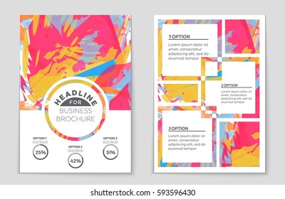 Abstract vector layout background set. For art template design, list, front page, mockup brochure theme style, banner, idea, cover, booklet, print, flyer, book, blank, card, ad, sign, sheet,, a4.
