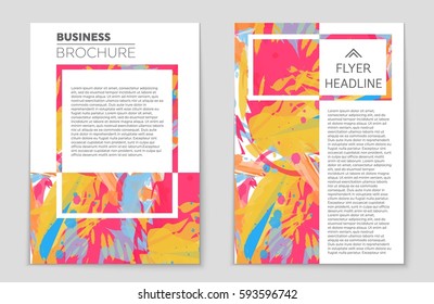 Abstract vector layout background set. For art template design, list, front page, mockup brochure theme style, banner, idea, cover, booklet, print, flyer, book, blank, card, ad, sign, sheet,, a4.