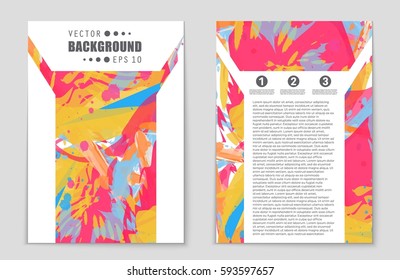 Abstract vector layout background set. For art template design, list, front page, mockup brochure theme style, banner, idea, cover, booklet, print, flyer, book, blank, card, ad, sign, sheet,, a4.