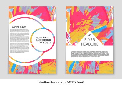 Abstract vector layout background set. For art template design, list, front page, mockup brochure theme style, banner, idea, cover, booklet, print, flyer, book, blank, card, ad, sign, sheet,, a4.