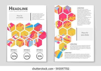 Abstract vector layout background set. For art template design, list, front page, mockup brochure theme style, banner, idea, cover, booklet, print, flyer, book, blank, card, ad, sign, sheet,, a4.