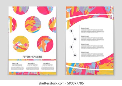 Abstract vector layout background set. For art template design, list, front page, mockup brochure theme style, banner, idea, cover, booklet, print, flyer, book, blank, card, ad, sign, sheet,, a4.