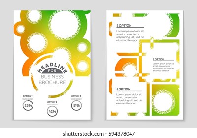 Abstract vector layout background set. For art template design, list, front page, mockup brochure theme style, banner, idea, cover, booklet, print, flyer, book, blank, card, ad, sign, sheet,, a4.