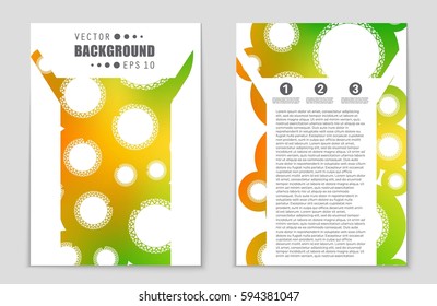 Abstract vector layout background set. For art template design, list, front page, mockup brochure theme style, banner, idea, cover, booklet, print, flyer, book, blank, card, ad, sign, sheet,, a4.